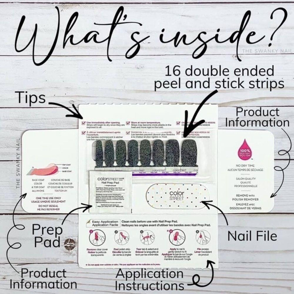 Color Street Better Late Than Feather Nail Art Design Retired Nail Strips - Picture 8 of 8